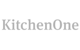 KitchenOne logo sort hvid